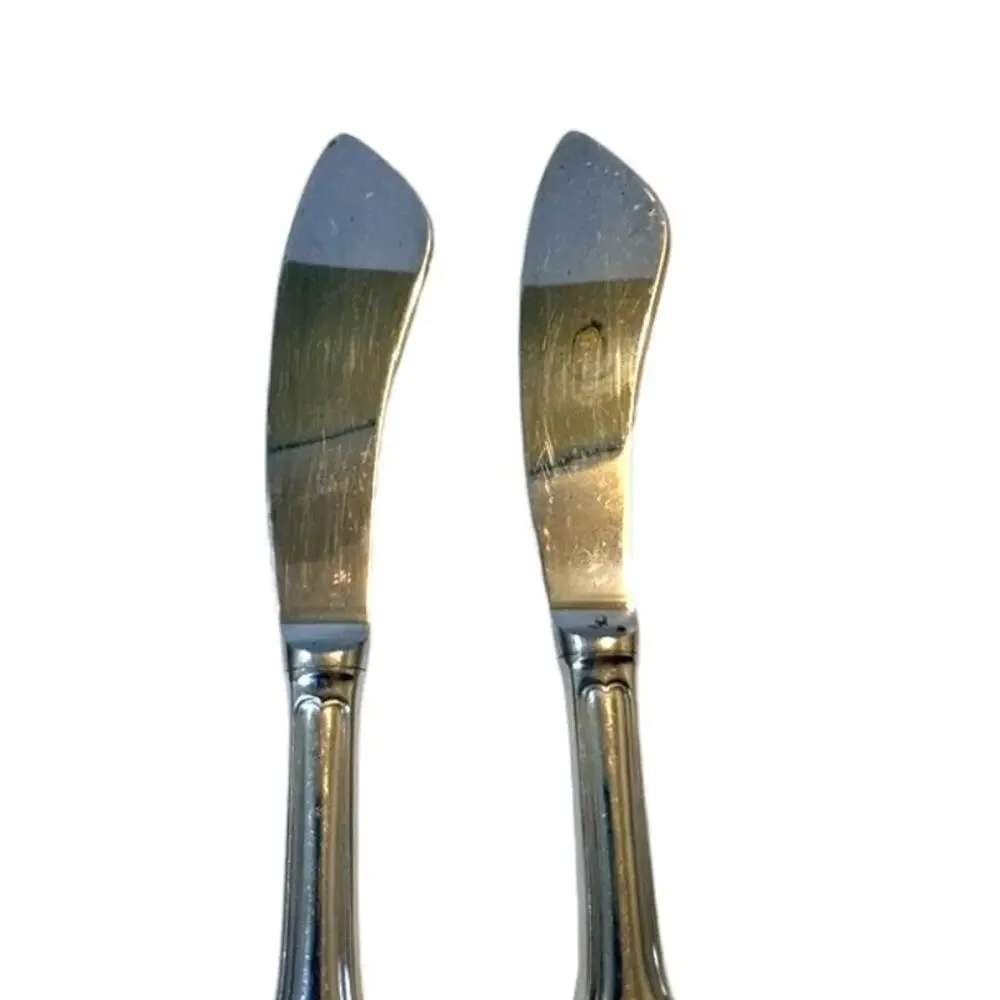Towle London Shell Butter Spreaders Stainless Germany Set of 4